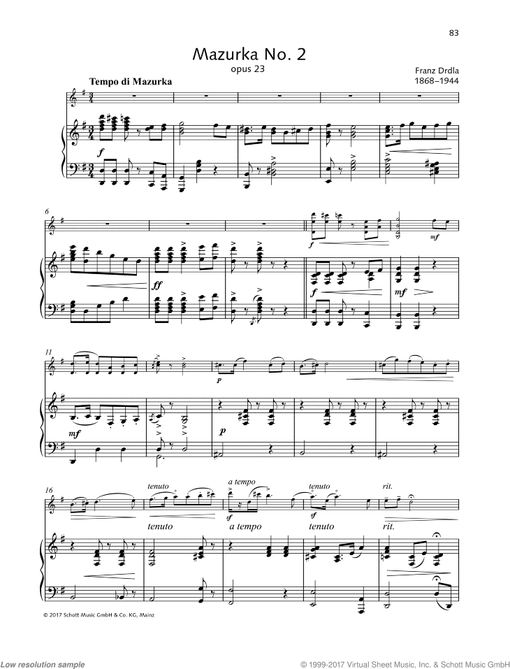 Mazurka No. 2 in D major, Op. 23