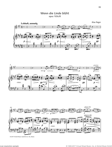 Wenn die Linde bluht, Op. 103c, No. 8