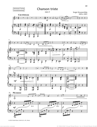 Chanson triste, op. 2