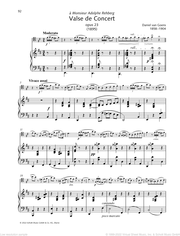 Valse de Concert, Op. 23