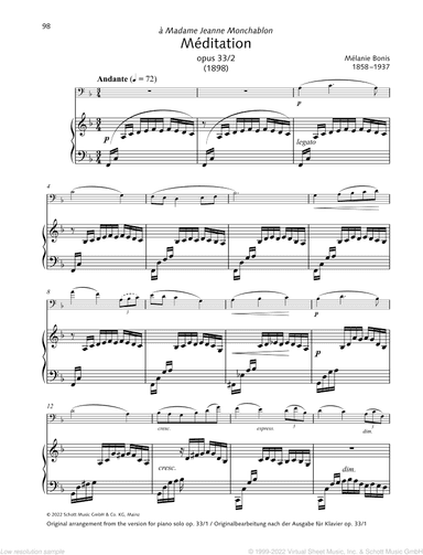 Meditation, Op. 33/2
