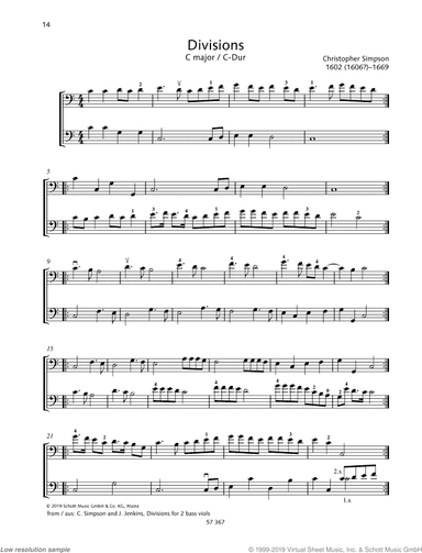 Divisions in C major