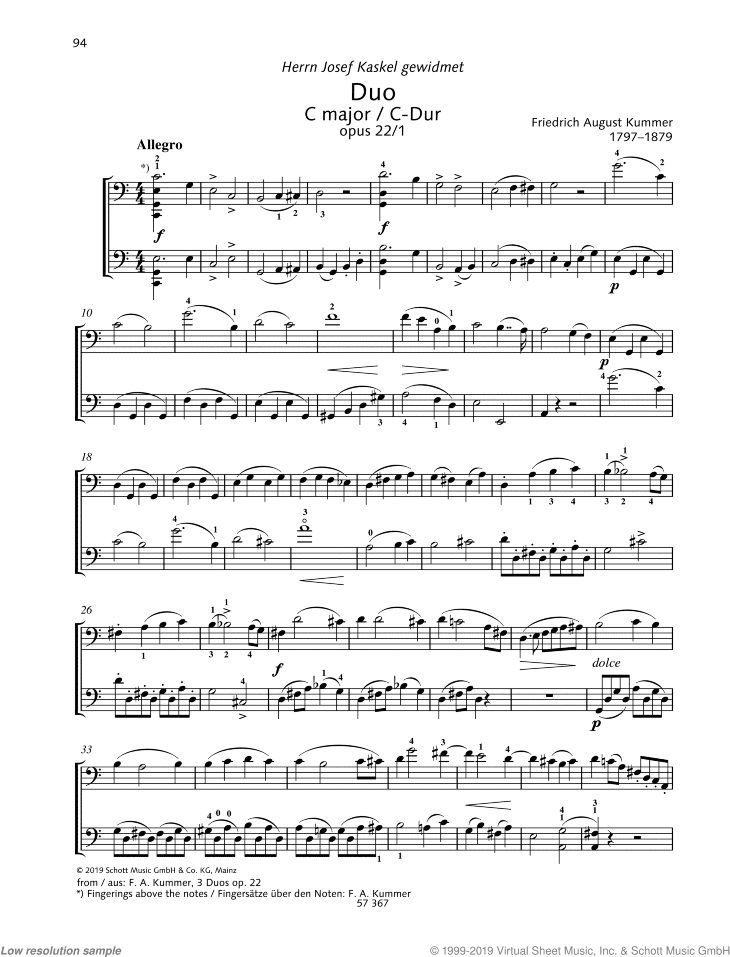 Duo in C major, Op. 22, No. 1