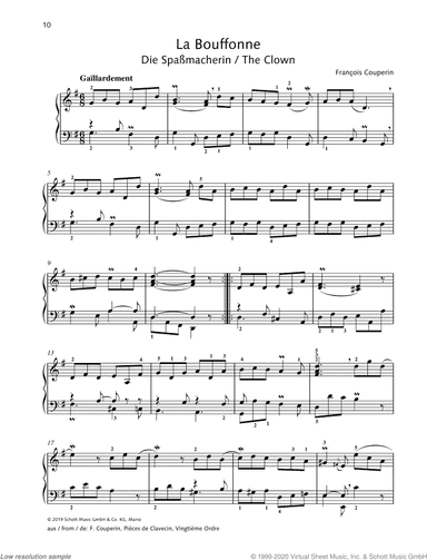 La Bouffonne, from: Pi&egrave;ces de Clavecin