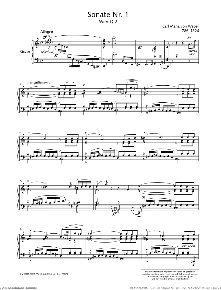 Sonata No. 1 in C major