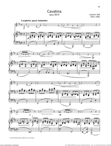 Cavatina, Op. 85 No. 3