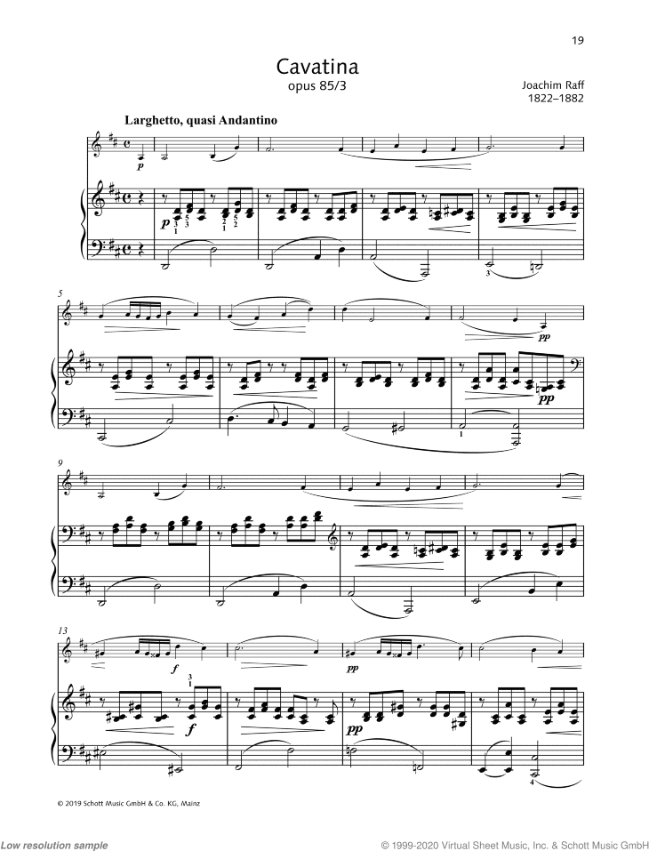 Cavatina, Op. 85 No. 3