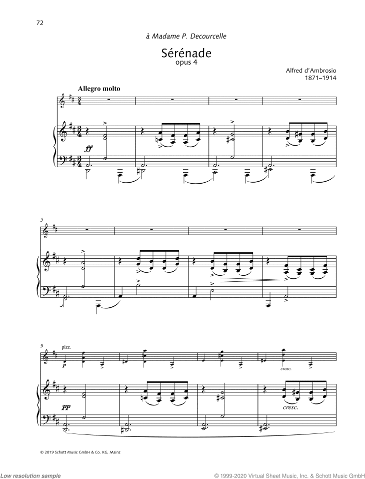 Serenade, Op. 4