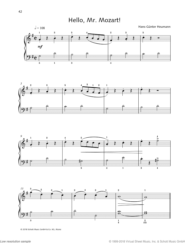 Hello, Mr. Mozart!