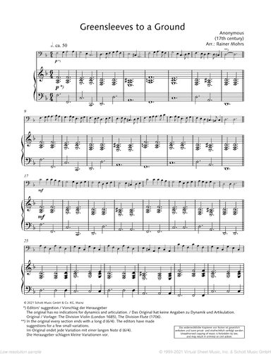Greensleeves to a Ground