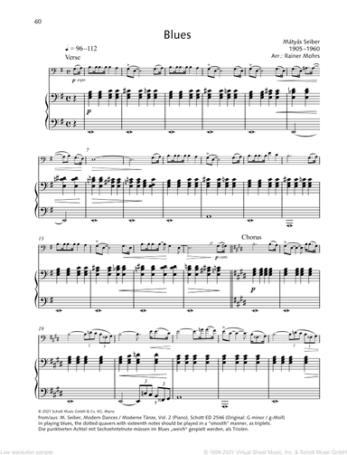 Blues, from: Modern Dances