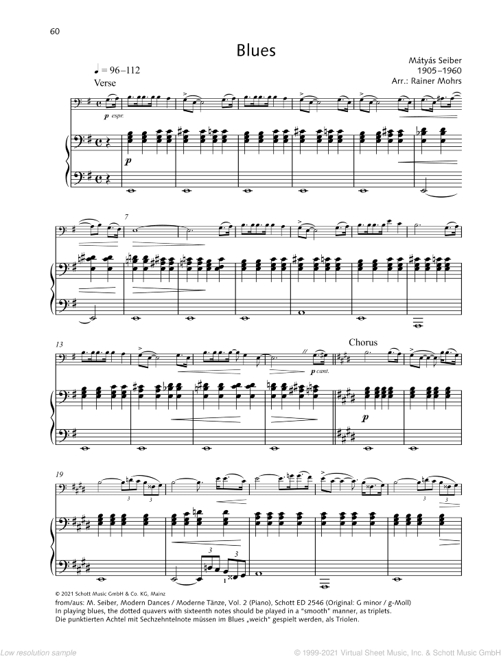 Blues, from: Modern Dances