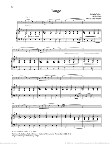 Tango, from: Modern Dances
