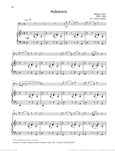 Habanera, from: Modern Dances