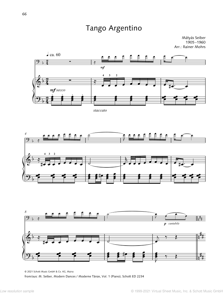 Tango Argentino, from: Modern Dances