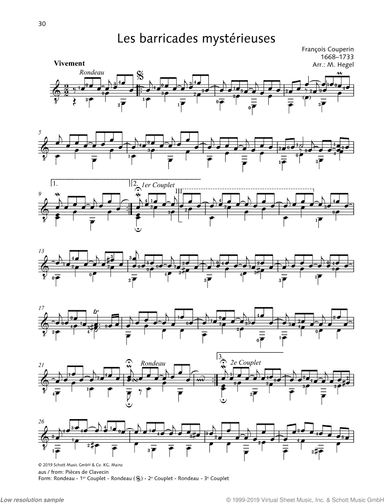 Les Barricades Mysterieuses, from: Pi&egrave;ces de Clavecin