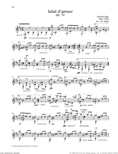 Salut d'amour, Op. 12