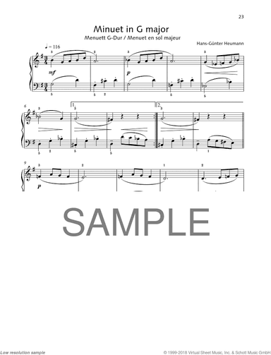 Minuet in G major