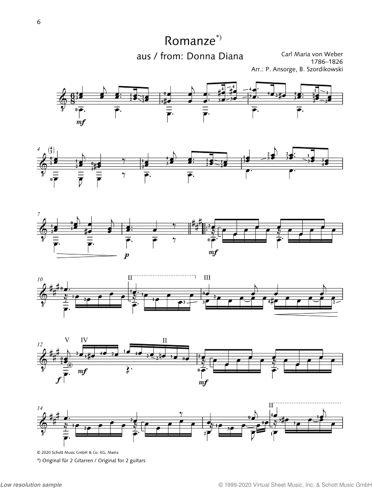 Romanze, from: Donna Diana