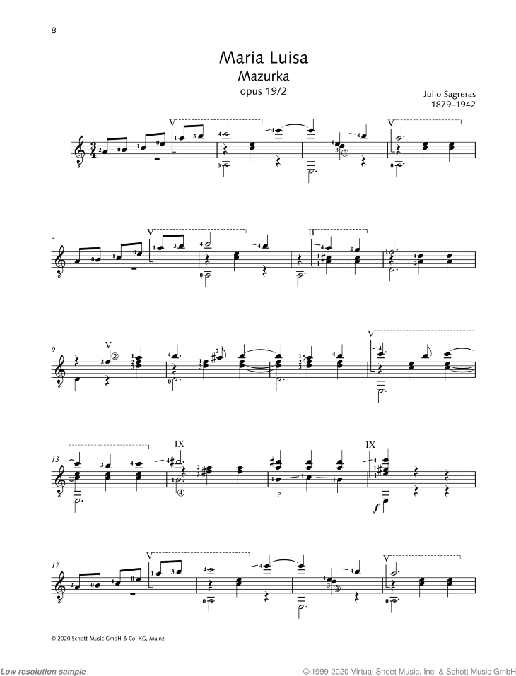 Mazurka "Maria Luisa", Op. 19/2