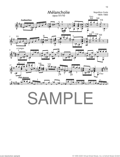 Melancholie, Op. 51/1