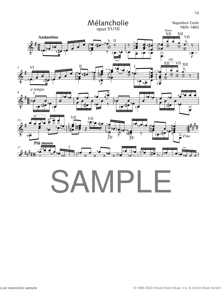 Melancholie, Op. 51/1