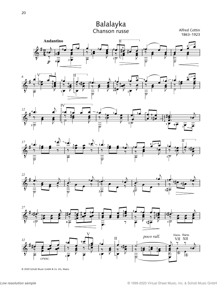 Balalayka, Chanson russe