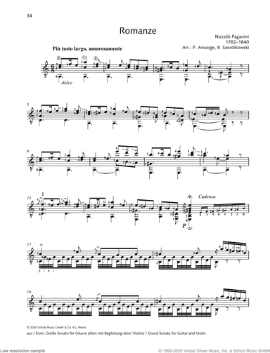 Romanze, from Grande Sonate