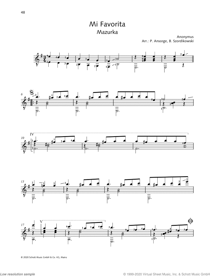 Mi favorita, Mazurka
