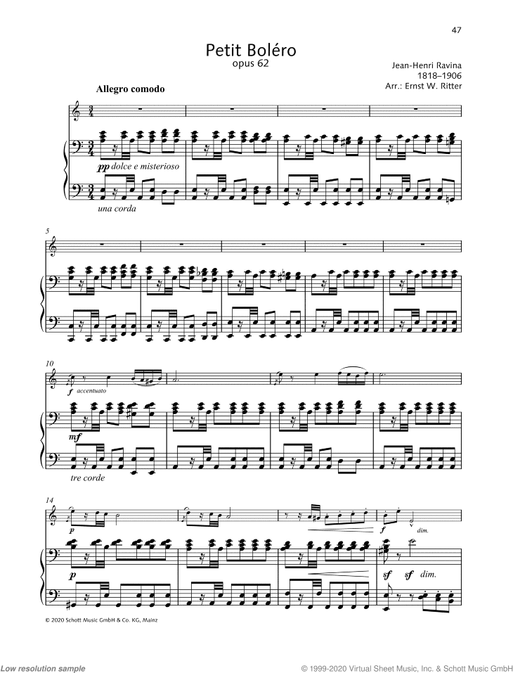 Petit Bolero, Op. 62