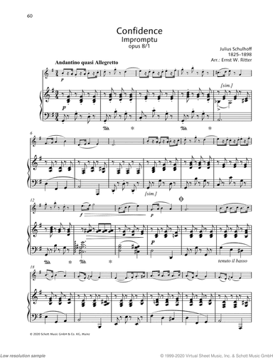 Confidence, Impromptu, Op. 8/1