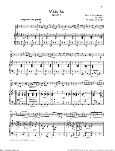 Mazurka, Op. 9/3