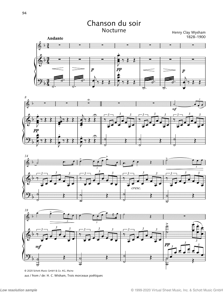 Chanson du soir