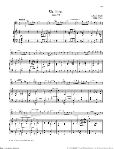 Siciliana, Op. 19