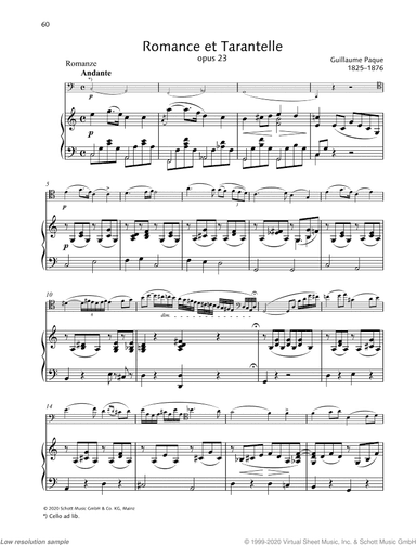 Romance et Tarantelle, Op. 23