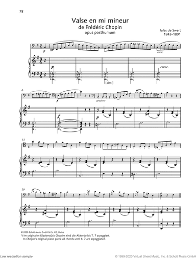 Valse en mi mineur de Frederic Chopin