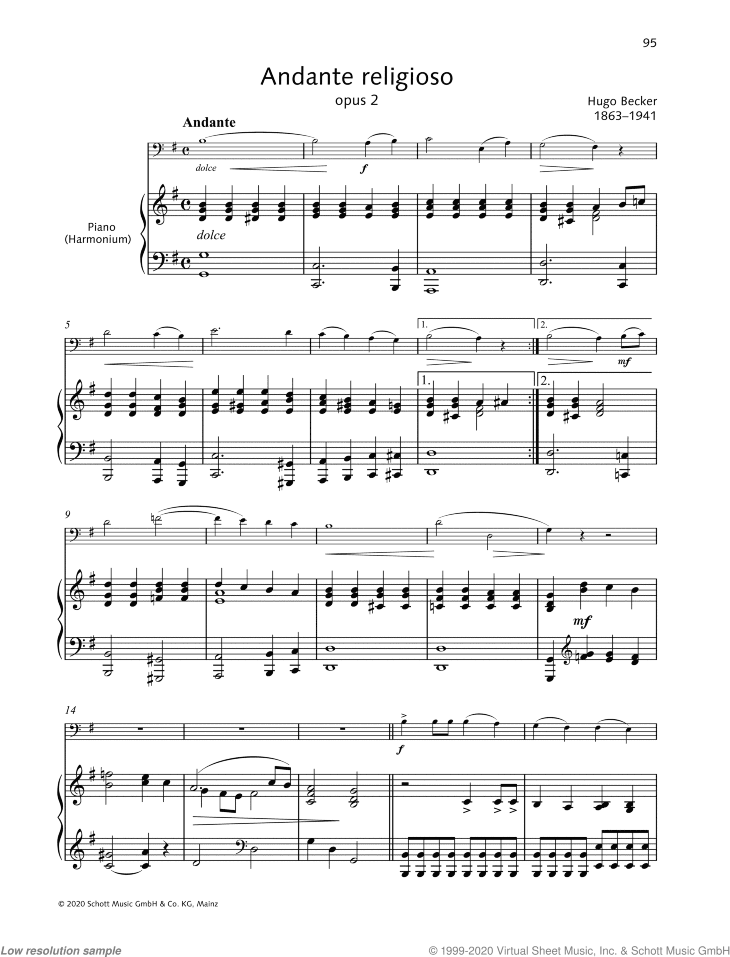Andante religioso, Op. 2