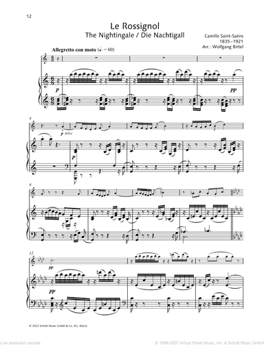 Le Rossignol, The Nightingale