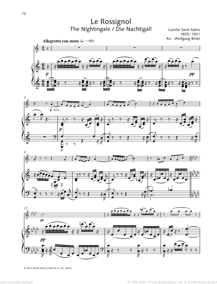 Le Rossignol, The Nightingale