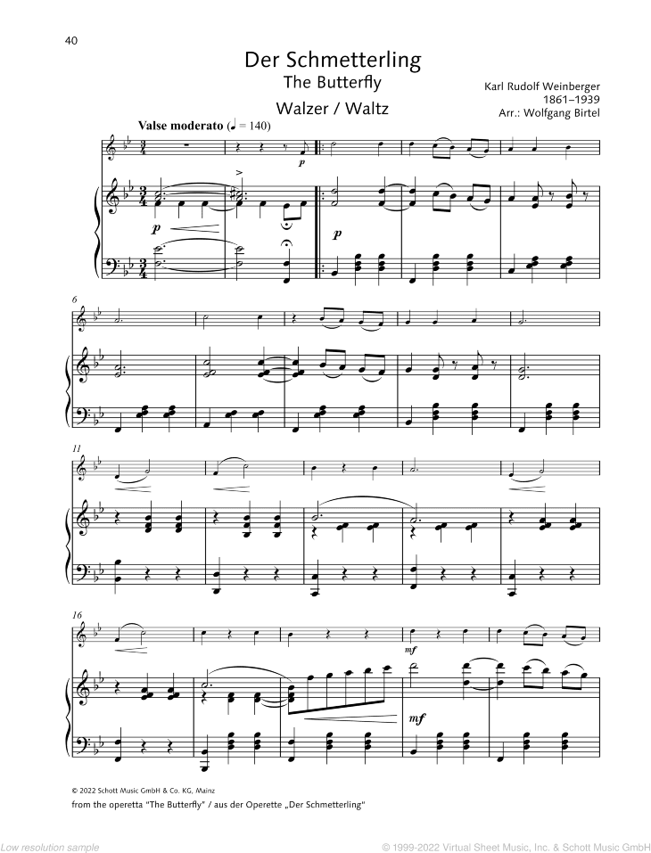 The Butterfly, Waltz