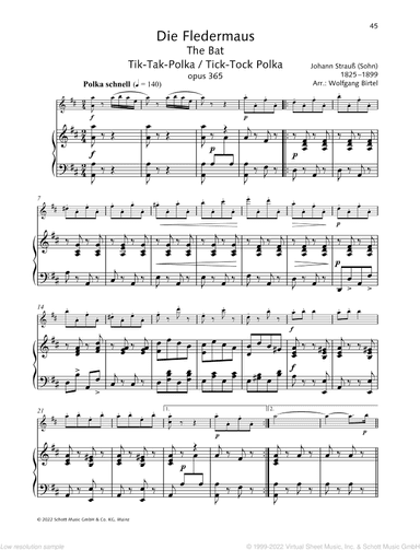 The Bat, Tick-Tock-Polka, Op. 365