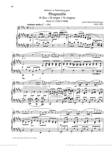Rhapsodie in B major, WoO 27, Allegro - Idylle - Valse