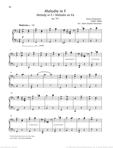 Melody in F