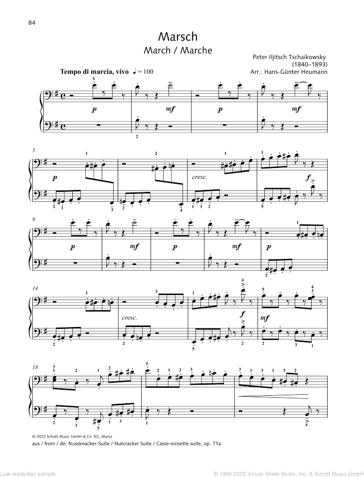 March, from: Nutcracker Suite, op. 71a