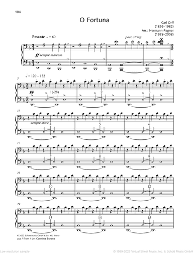 O Fortuna, from: Carmina Burana