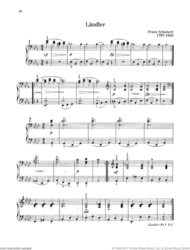 Landler in E-flat major