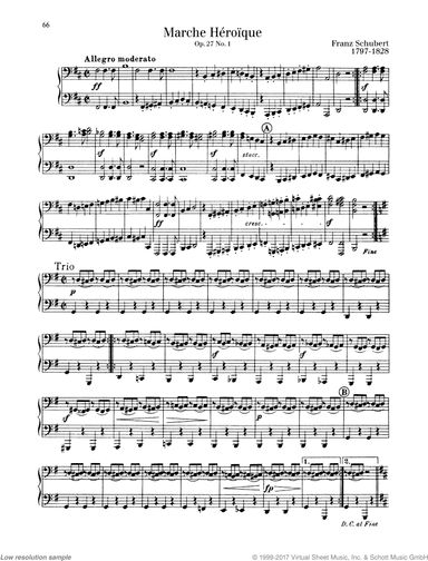Marche Heroique in D major, Op. 27 No. 1