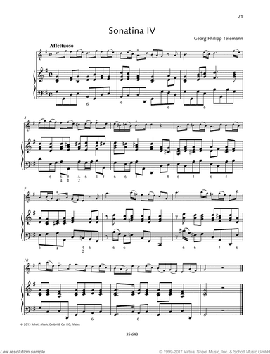 Sonatina in G major, TWV 41:G 3