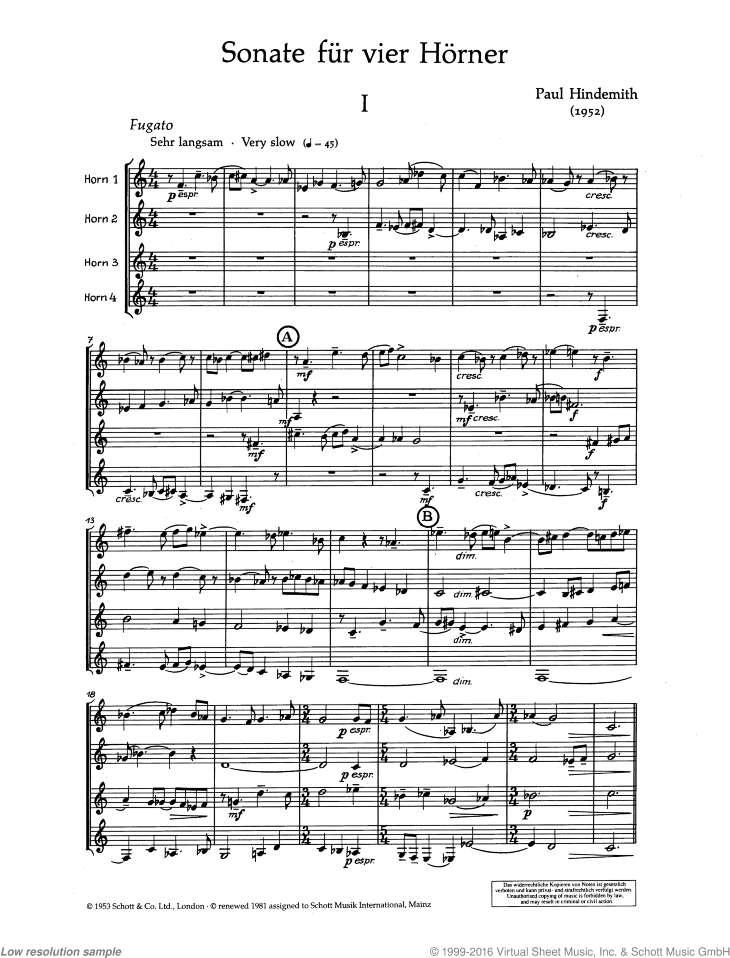 Sonata, full score