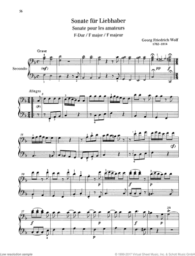 Sonate pour les amateurs in F major